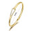 Philip Jones Jewellery Gold Plated Link Bangle Created with Zircondia Crystals 6