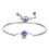 Philip Jones Jewellery February (Amethyst) Birthstone Bracelet Created with Zircondia Crystals 3