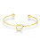 Philip Jones Jewellery Gold Plated Love Knot Cuff Bangle 1