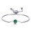 Philip Jones Jewellery Green Crystal Bracelet Created with Zircondia Crystals 1