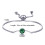 Philip Jones Jewellery Green Crystal Bracelet Created with Zircondia Crystals 6