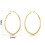 Philip Jones Jewellery Gold Plated 50mm Hoop Earrings 6