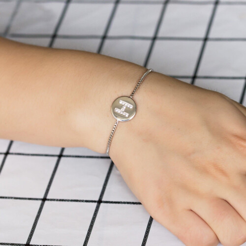 Philip Jones Jewellery Initial Friendship Bracelet Letter H Created with Zircondia Crystals 2