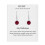Philip Jones Jewellery July Birthstone Drop Earrings Created with Ruby Zircondia Crystals 1