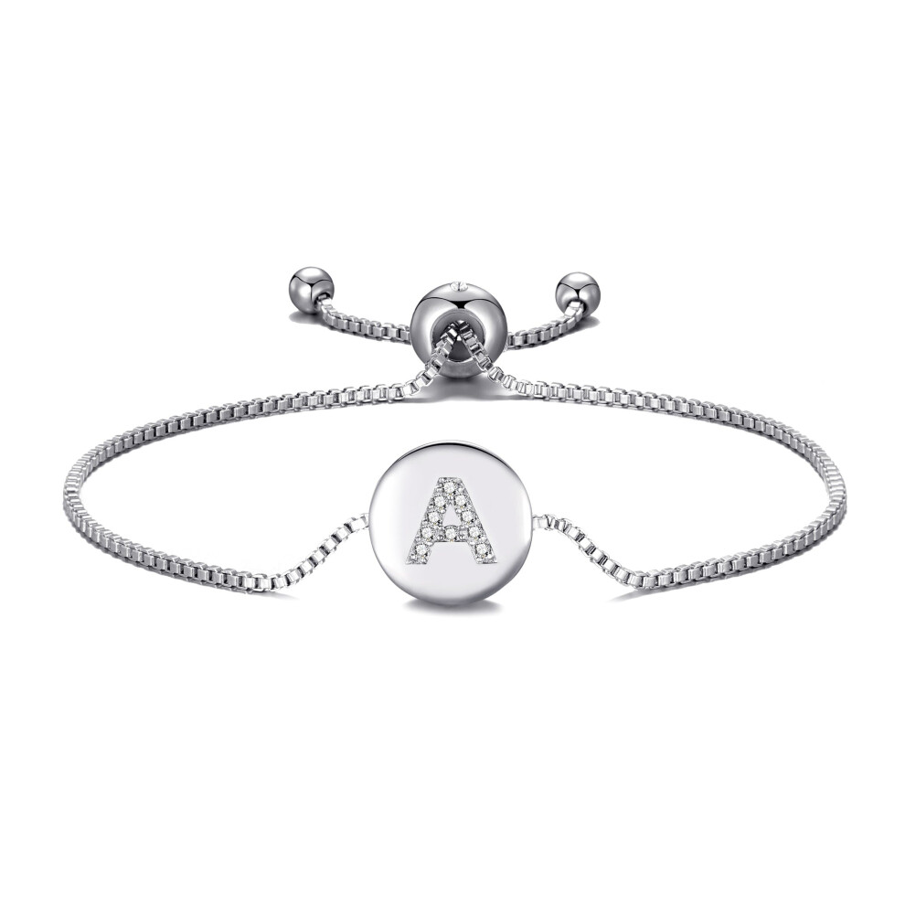 Philip Jones Jewellery Initial Friendship Bracelet Letter A Created With Zircondia Crystals Multicoloured