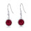 Philip Jones Jewellery July Birthstone Drop Earrings Created with Ruby Zircondia Crystals 3