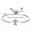 Philip Jones Jewellery Light Blue Crystal Bracelet Created with Zircondia Crystals 6