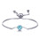 Philip Jones Jewellery Light Blue Crystal Bracelet Created with Zircondia Crystals 2