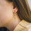 Philip Jones Jewellery Rose Gold Plated Infinity Drop Earrings Created with Zircondia Crystals 3