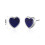 Philip Jones Jewellery Lapis Heart Stud Earrings 6