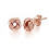 Philip Jones Jewellery Rose Gold Plated Love Knot Earrings 1