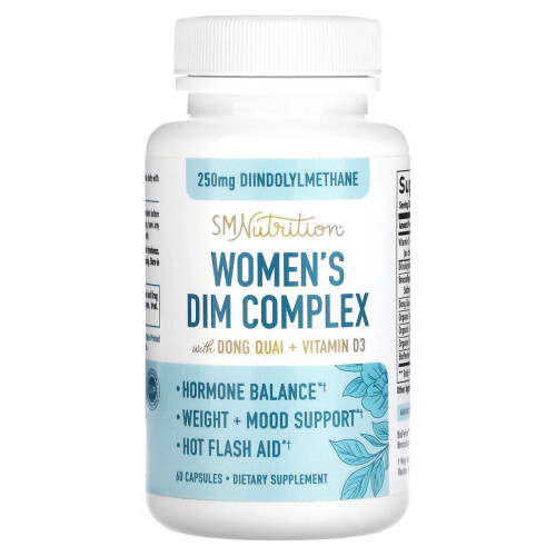 SMNutrition, Complexe di DIM per Donne, 250 mg, 60 Capsule