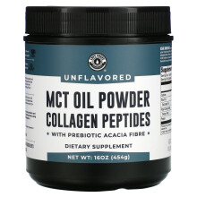 Left Coast Performance, MCT-Öl-Pulver Collagen-Peptide mit Präbiotischem Acacia-Faser, ungeschmackt, 16 oz (454 g)