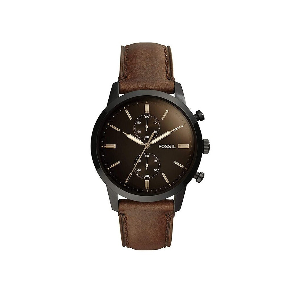 Fossil Townsman Men's Watch With Chronograph Display And Genuine Leather Band