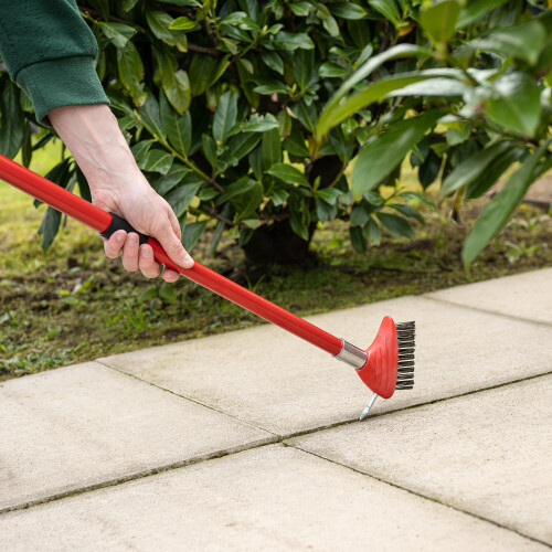 Extendable Handle Wire Brush Patio Weed Remover 2