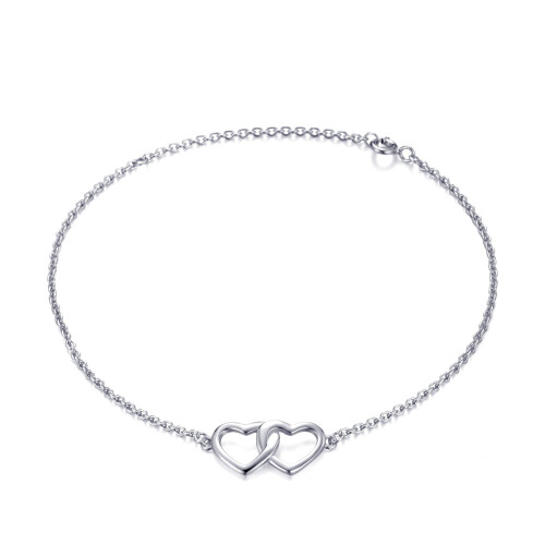 Philip Jones Jewellery Sterling Silver Birthday Heart Bracelet 2