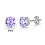 Philip Jones Jewellery Sterling Silver Provence Lavender Earrings Created with Zircondia Crystals 6