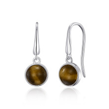 Tigers Eye Drop Earrings