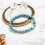 Philip Jones Jewellery Synthetic Turquoise Gemstone Charm Bracelet 4