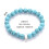 Philip Jones Jewellery Synthetic Turquoise Gemstone Charm Bracelet 6