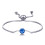 Philip Jones Jewellery Dark Blue Crystal Bracelet Created with Zircondia Crystals 1