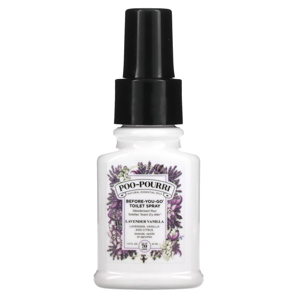 Poo-Pourri, Before-You-Go Toilet Spray, Lavender Vanilla, 1.4 fl oz (41 ml)-image-OPC-PBNCX9D-NEW