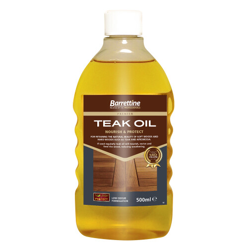 Barrettine Natural Teak Oil - Clear (500ml)
