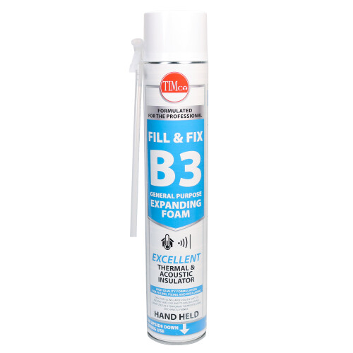 TIMco TIMco Fill & Fix Expanding PU Foam - B3 - Hand Held 750ml