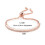 Philip Jones Jewellery Rose Gold Plated Friendship Set Created with Zircondia Crystals 5