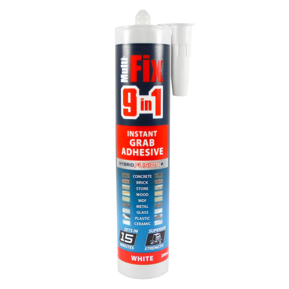 TIMco MultiFix 9 in 1 Instant Grab Adhesive White 290ml