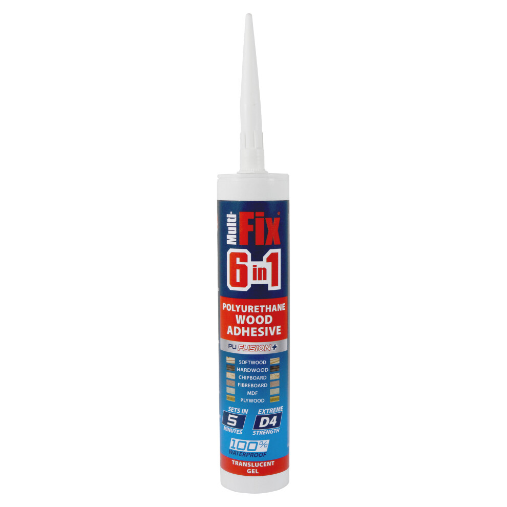 Timco Multifix 6 In 1 Polyurethane Wood Adhesive 310Ml 5056110800561