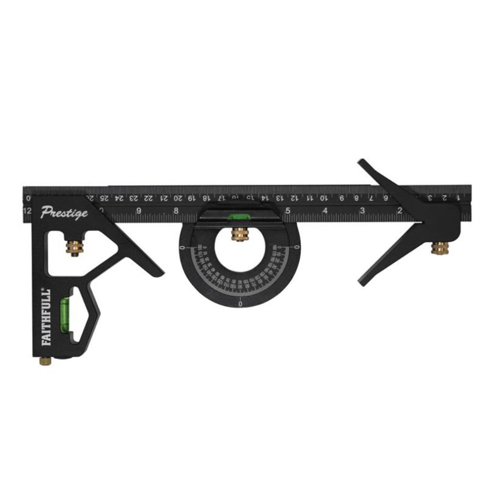 Faithfull Prestige Combination Square Set - 300mm (12in)