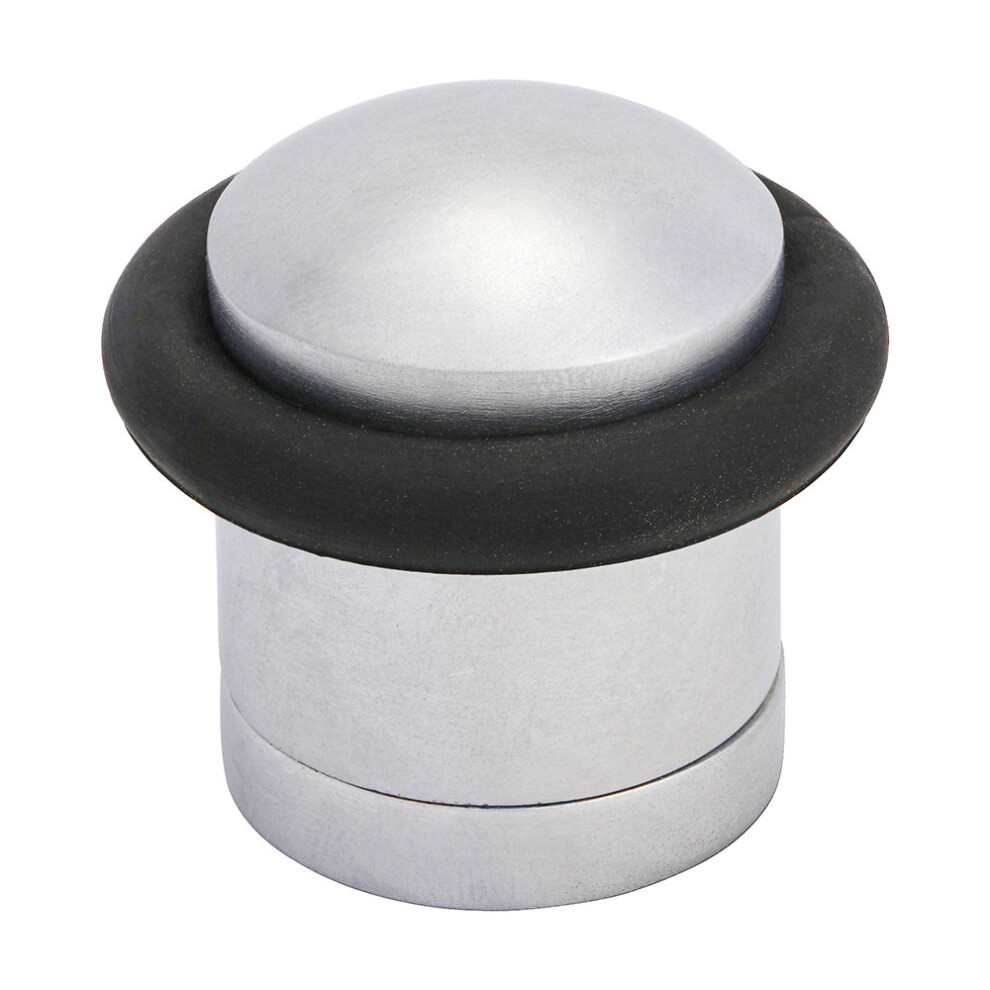 Timco Cylinder Door Stop Satin Chrome - 41Mm (1 Pack Bag)