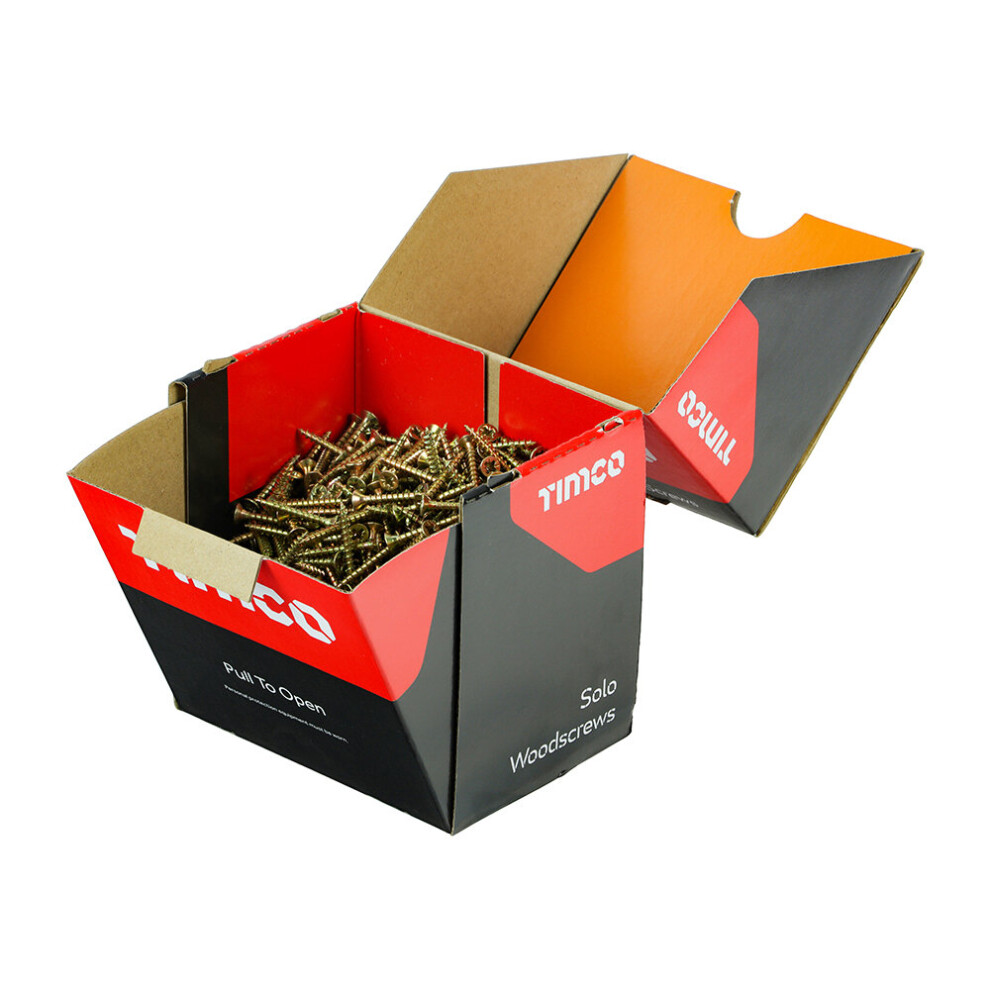 Timco Solo Countersunk Gold Woodscrews (4.0 x 30mm) (1000 Pieces)