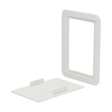 Timloc Hinged Plastic Access Panel (White) - 115 x 165mm