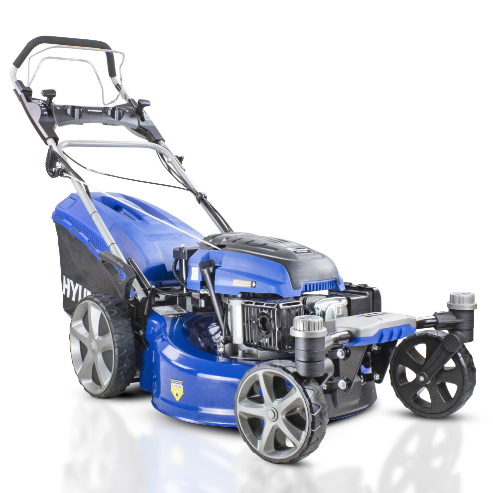 Hyundai 196Cc Self-Propelled Petrol Lawnmower With Electric Start And Swivel Wheels - 508Mm