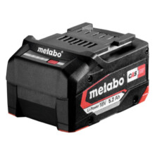 Metabo 625028000 Li-Power Akkupack 18 V - 5,2 Ah BATTERIA RIVESTITA AD ARIA per utensile 18 V 5.2 Ah Li-Ion