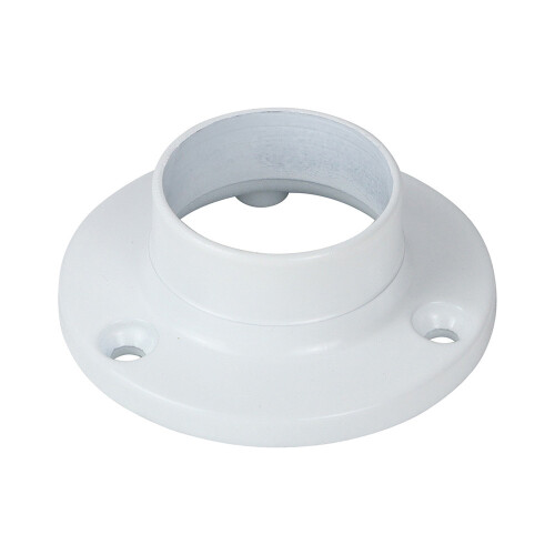TIMco Timco End Socket For Round Tube White - 25mm (2 Pack Bag)