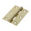 TIMco Timco Steel 1838 Pattern Fixed Pin Butt Hinge - 63 x 44 x 1.5mm (Electro Brass) (2 Pack) 1
