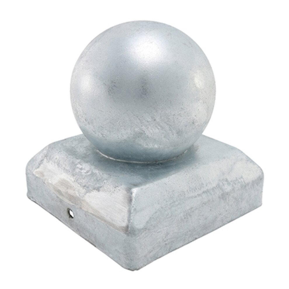 Taurus Ball Fence Post Cap Hot Dipped Galvanised 100Mm 5056110836911