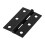 TIMco Timco Steel 1838 Pattern Fixed Pin Butt Hinge - 75 x 50 x 1.5mm (Black) (2 Pack) 1