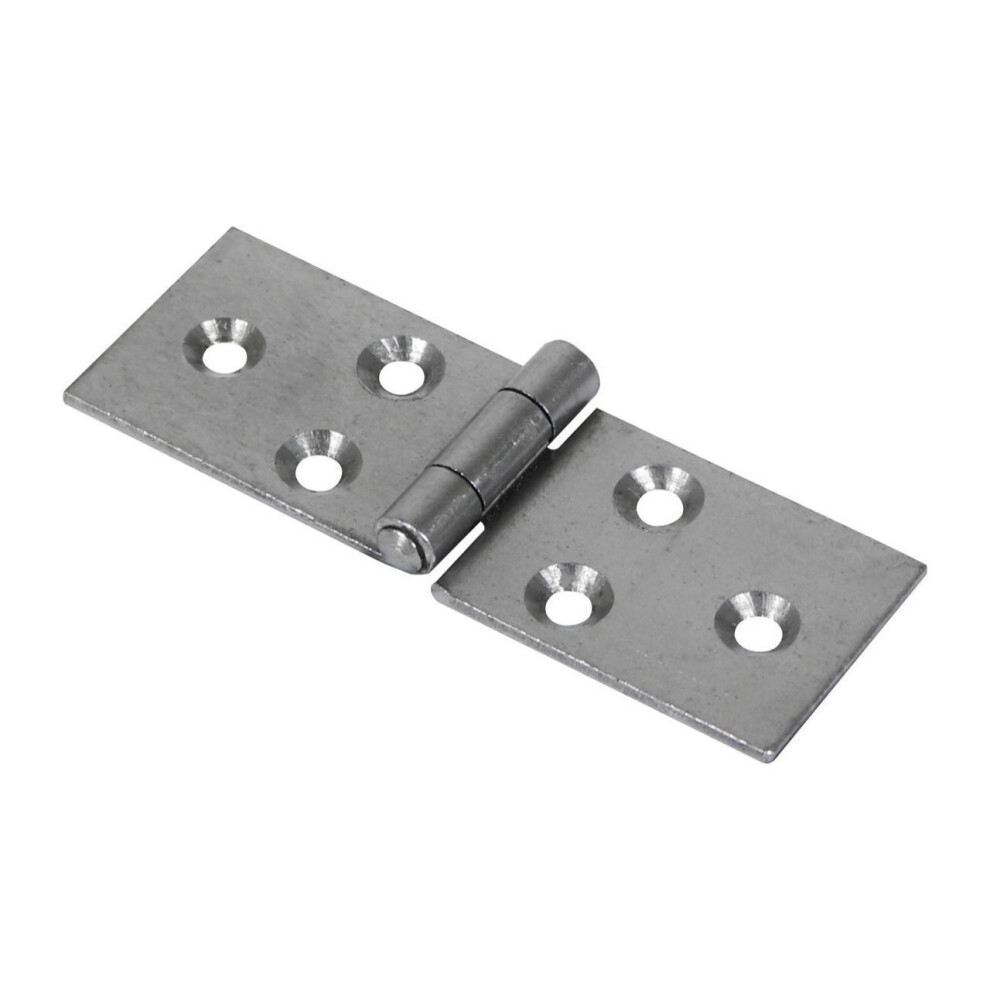 Timco Steel 404 Pattern Uncranked Knuckle Backflap Hinge - 25 x 74 x 1.5mm (Self Coloured) (2 Pack)