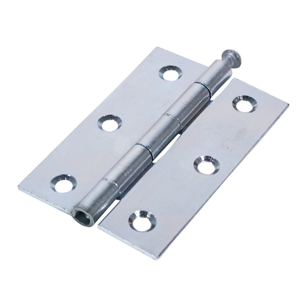 Timco Steel 1840 Pattern Loose Pin Butt Hinge - 90 x 60 x 1.7mm (Bright Zinc) (2 Pack)