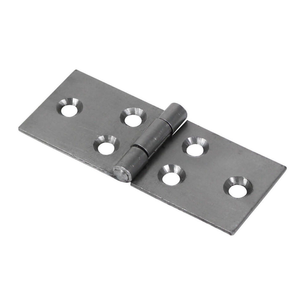 Timco Steel 404 Pattern Uncranked Knuckle Backflap Hinge - 32 X 76 X 1.5Mm (Self Coloured) (2 Pack)