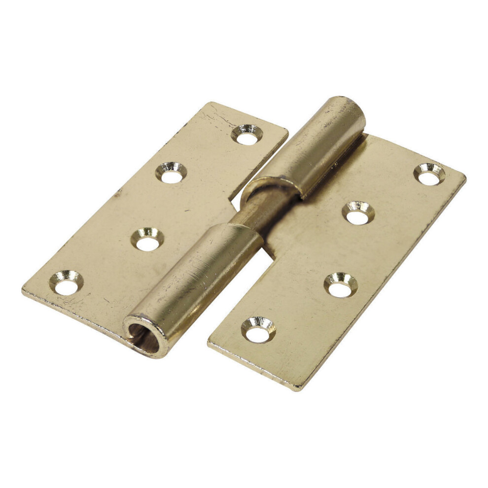 Timco Steel 466 Pattern Left Hand Rising Butt Hinge - 100 x 86 x 3mm (Electro Brass) (2 Pack)