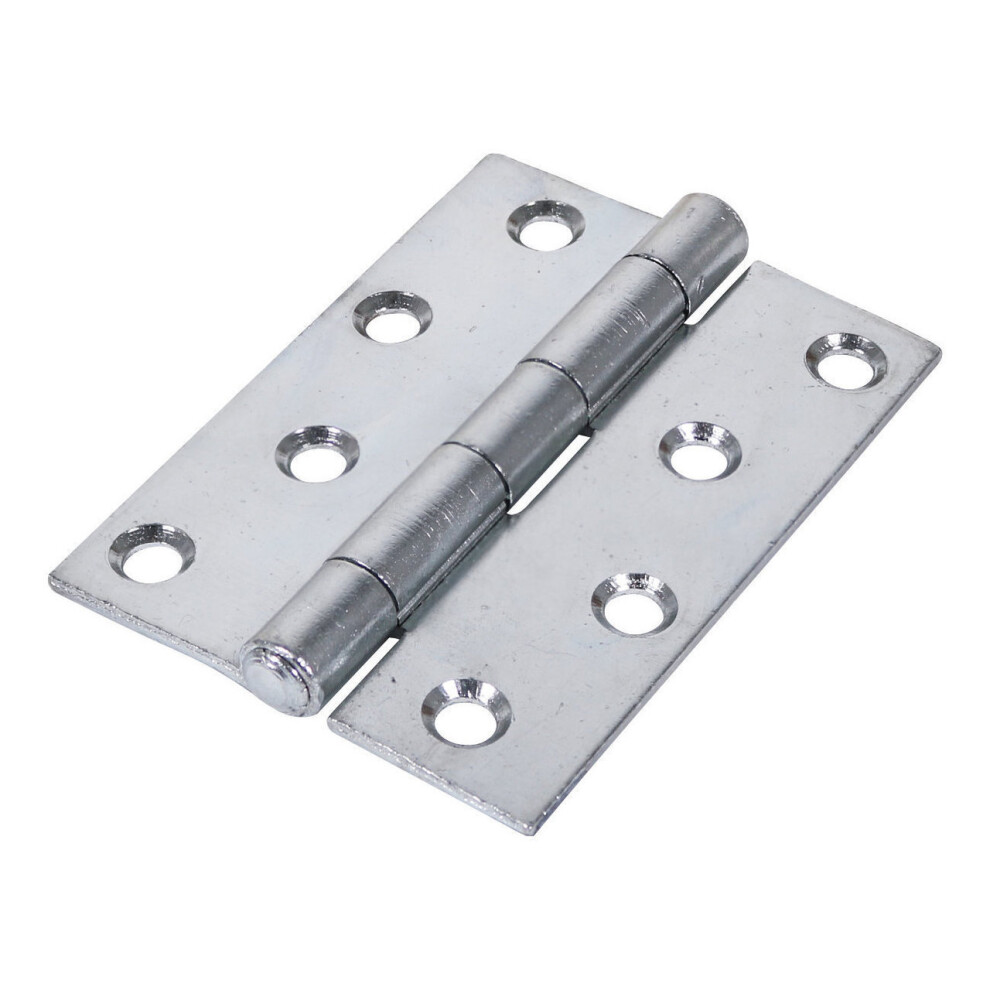 Timco Steel 451 Pattern Heavy Duty Butt Hinge - 100 x 73 x 2.5mm (Bright Zinc) (2 Pack)