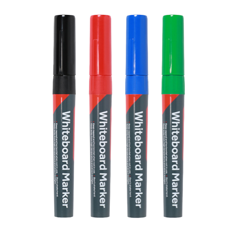 Timco Whiteboard Markers Fine Tip Mixed Colours (4 Box)