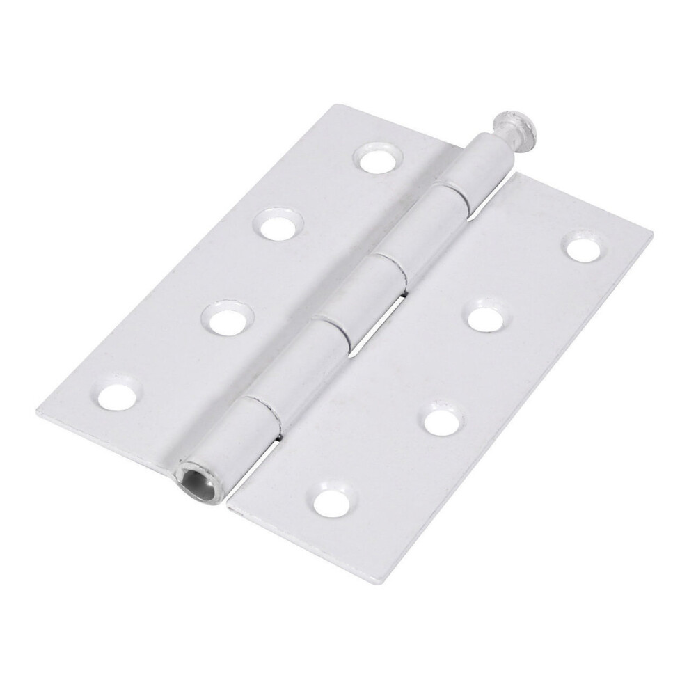 Timco Steel 1840 Pattern Loose Pin Butt Hinge - 100 x 71 x 1.7mm (White) (2 Pack)