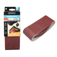 Addax Sanding Belts 80 Grit Red - 75 x 457mm (5 Pack)