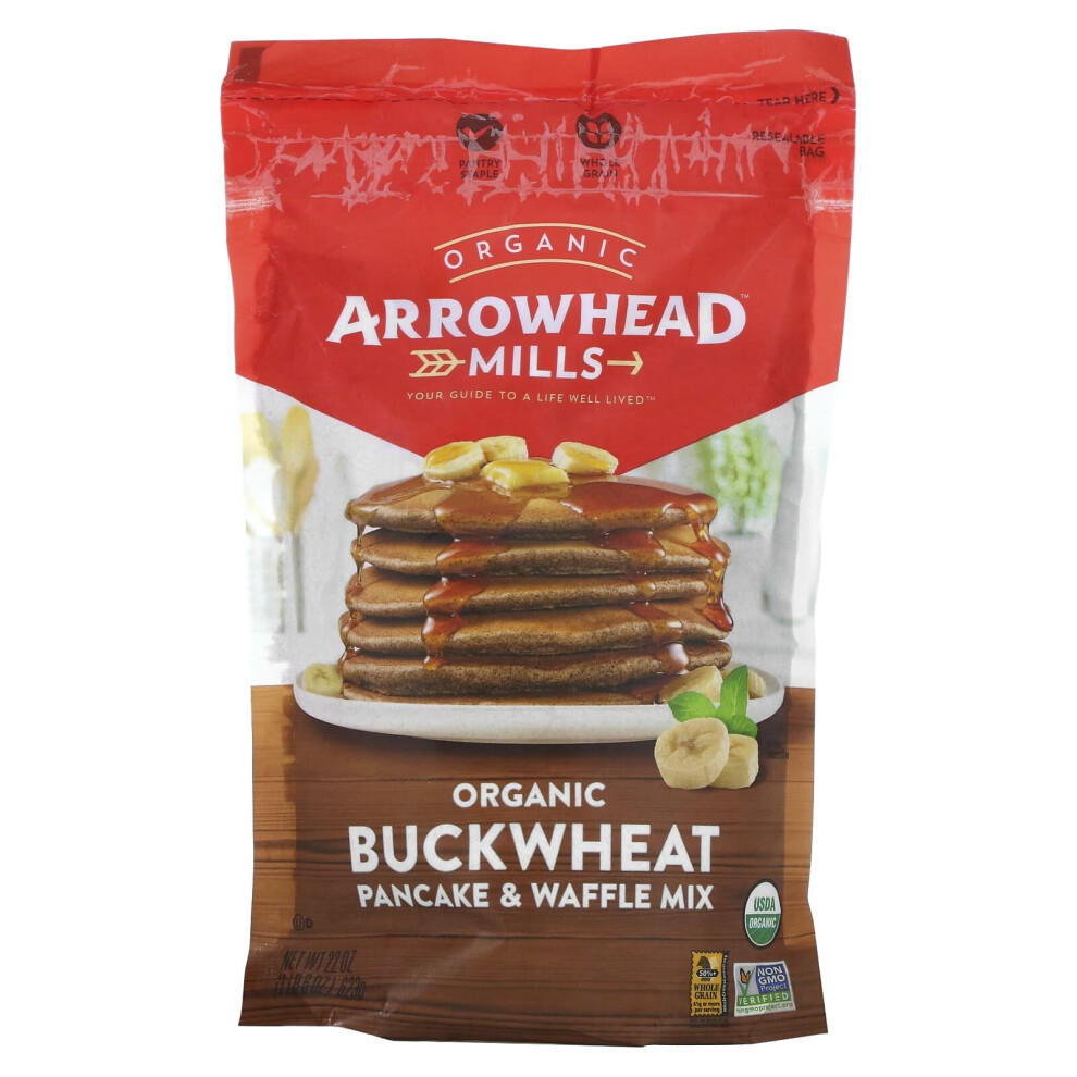 Arrowhead Mills, Organic Buckwheat Pancake & Waffle Mix, 623g